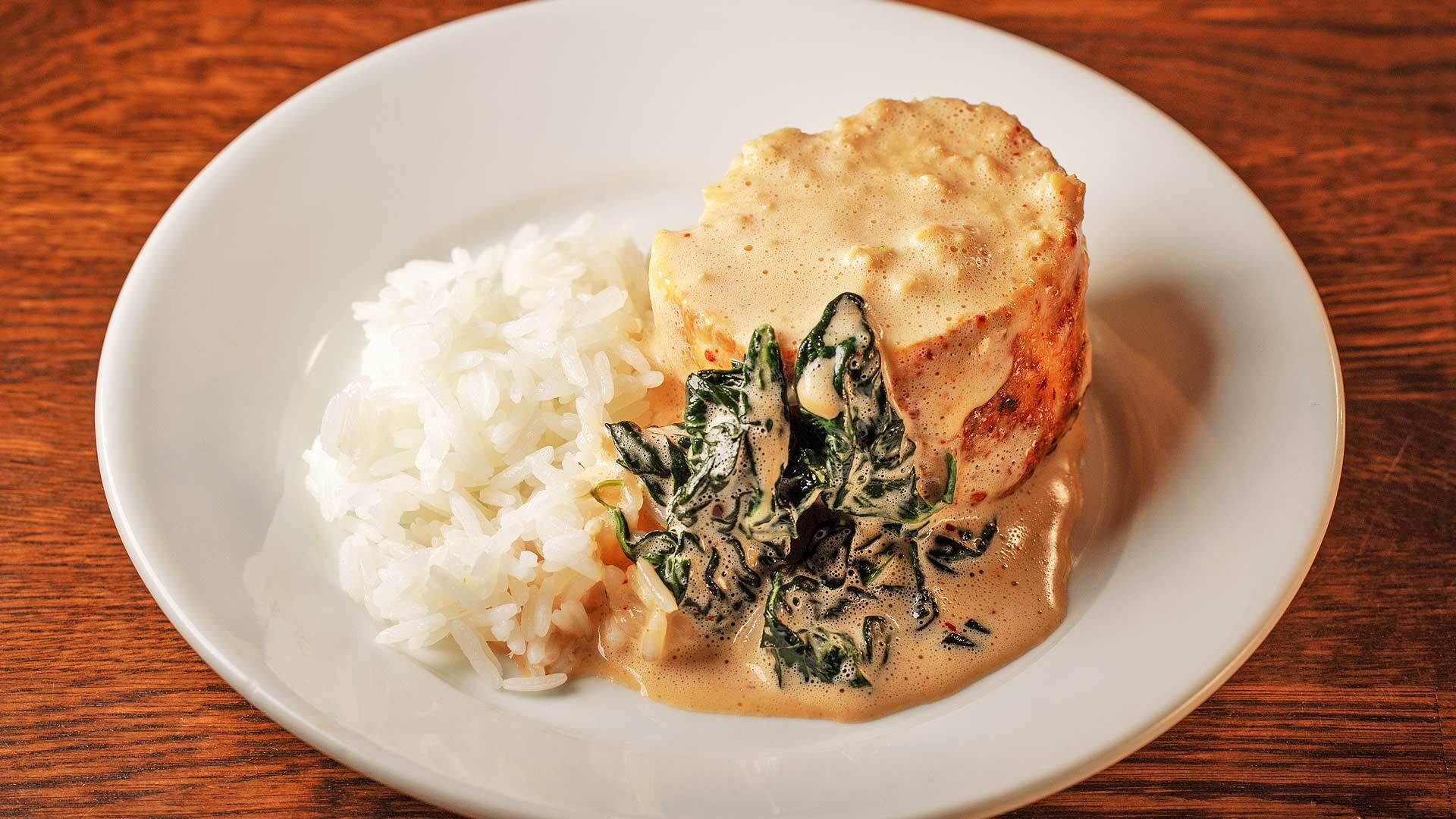 『ラミティエ』：「ジャスミンライス」にアメリケーヌソースを纏わせて