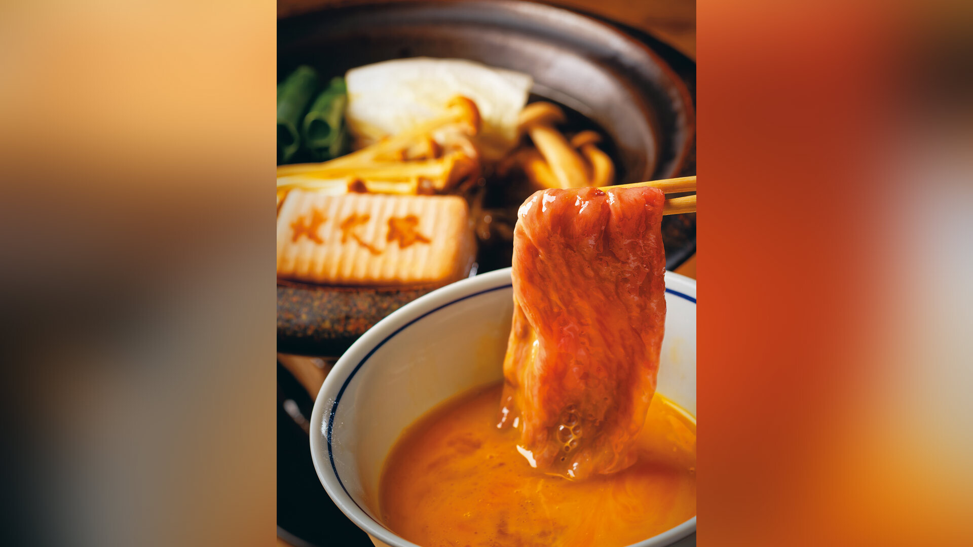 『個室会席 北大路 銀座本店』：￥13,200のコースより「厳選黒毛和牛陶板」