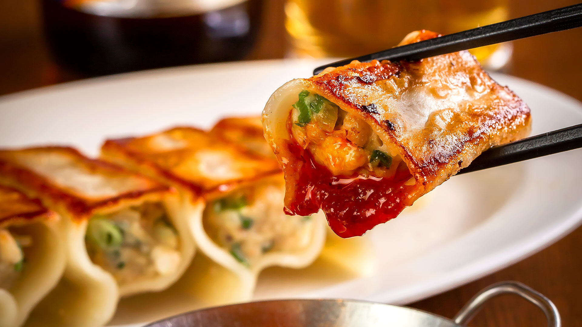 『京華小吃（ジンホアシャオチー）』：「三鮮焼き餃子」（5個580円）