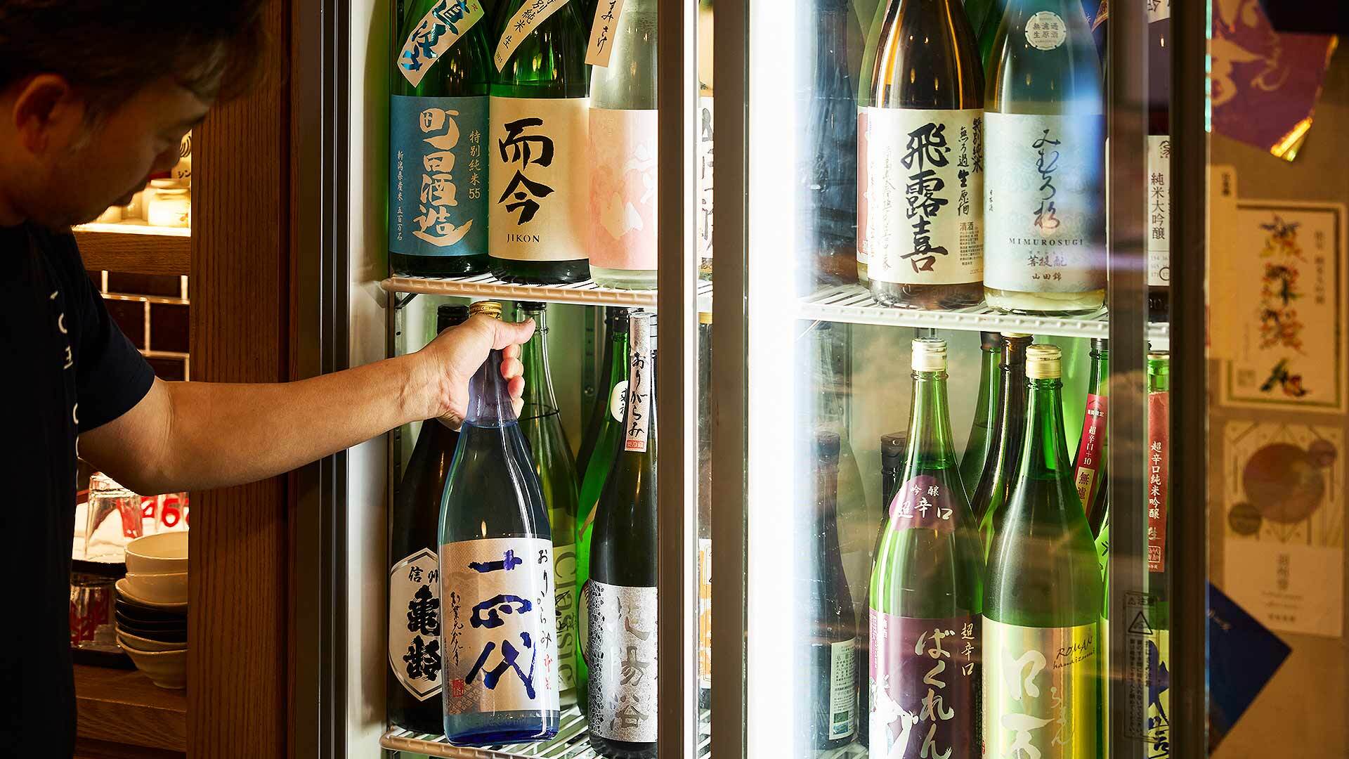 『虎ノ門 肉と日本酒』：日本酒の一例