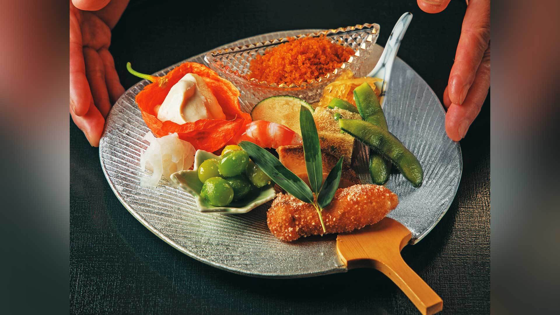 『和食菅井』：夜のコースより八寸