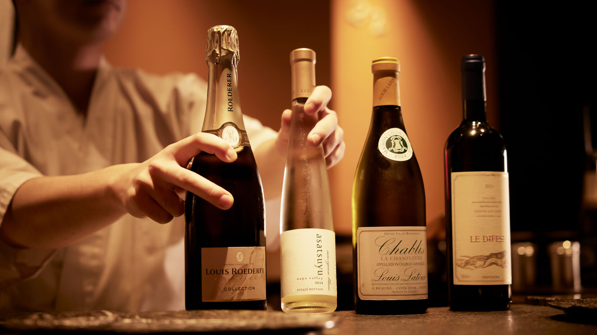 『鳥さわ22』：ワインの一例