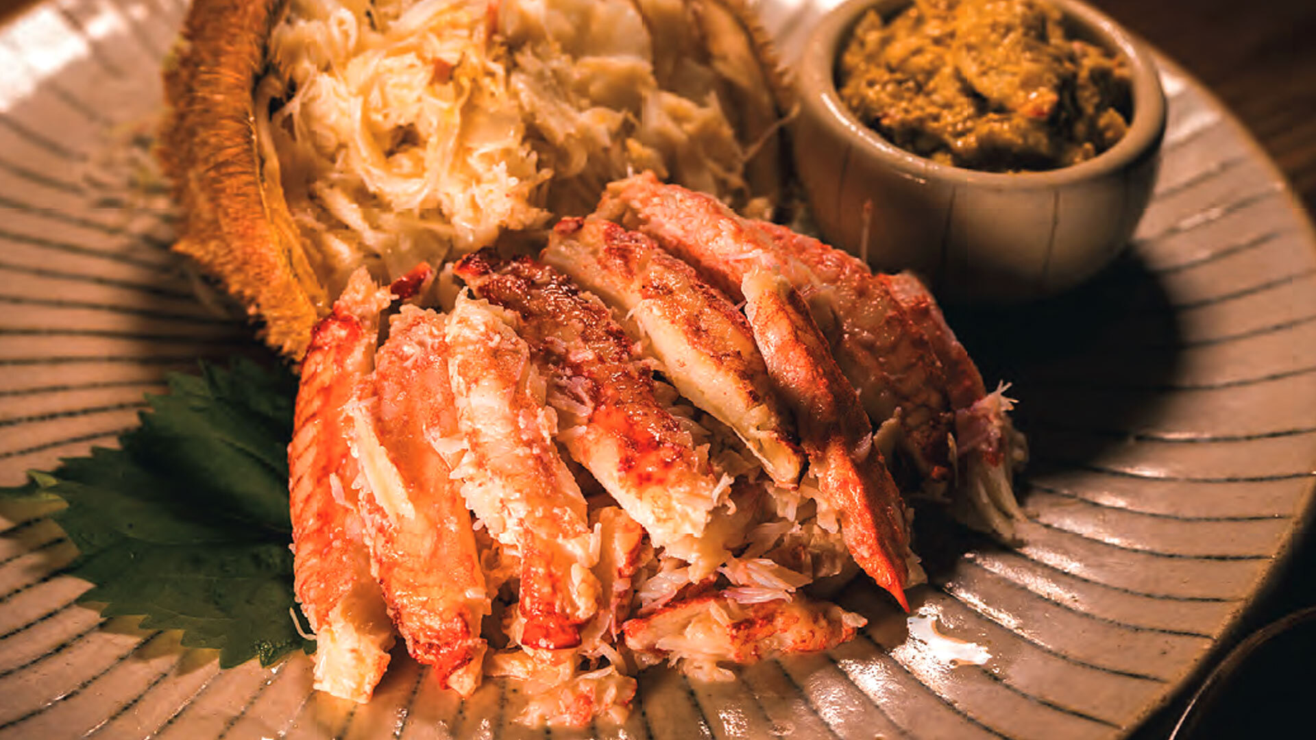 『銀座 㐂いち』：「北海道白糠産の毛ガニ」￥18,000