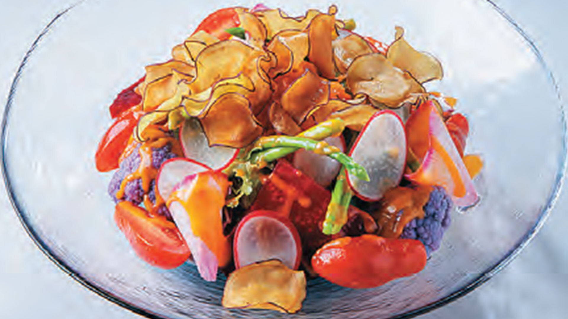 『洋食レストラン marronnier（マロニエ）』：「栃木県産有機野菜のサラダ」