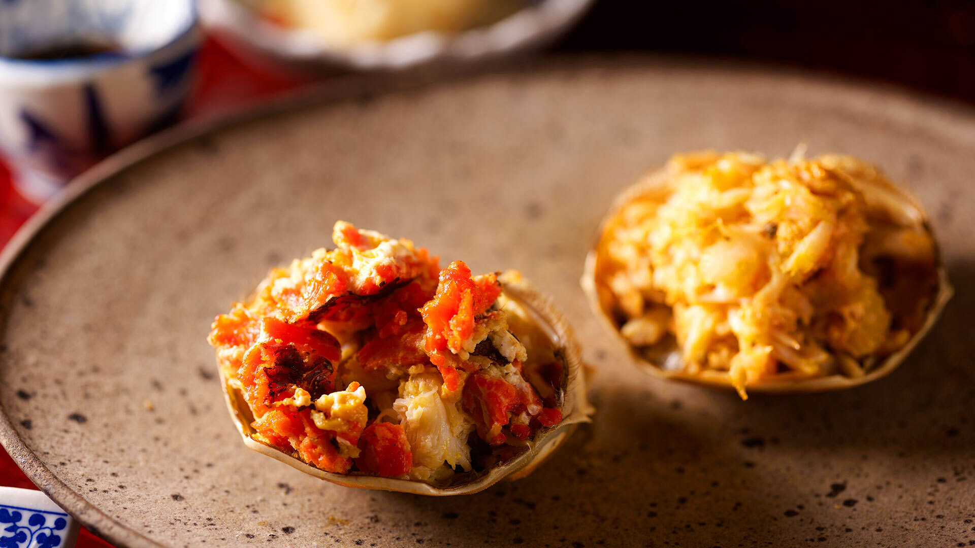 『中華料理 月居』：「蒸し上海蟹」