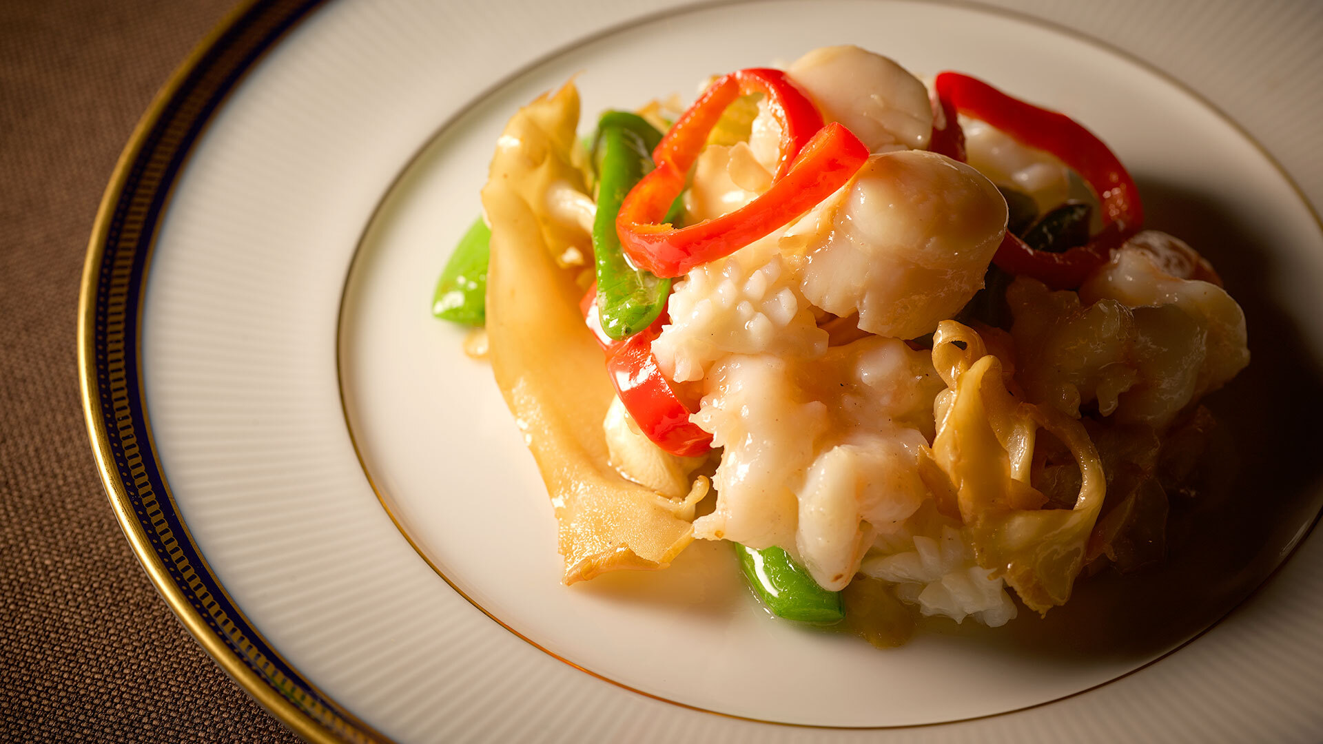 『彬龍華66』：「海鮮三種のあっさり炒め」￥3,200