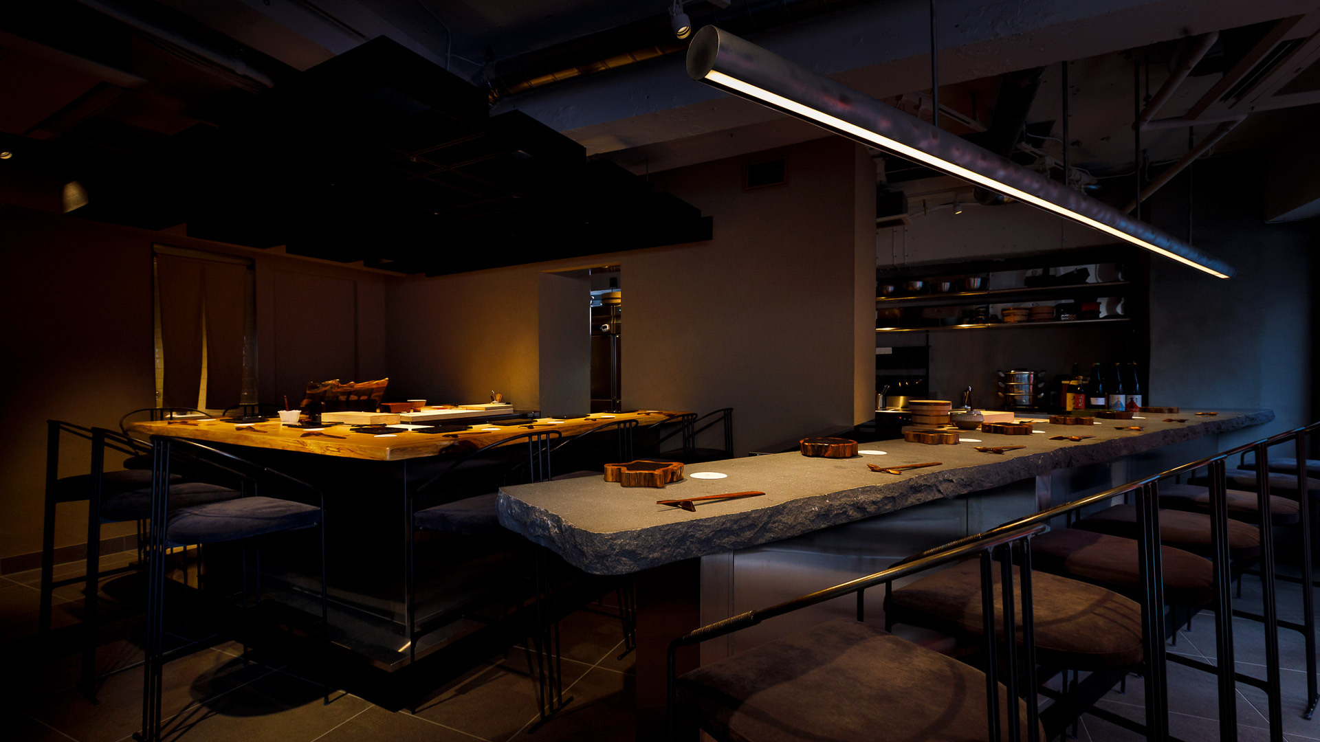 『HISASHI SUSHI』：店内