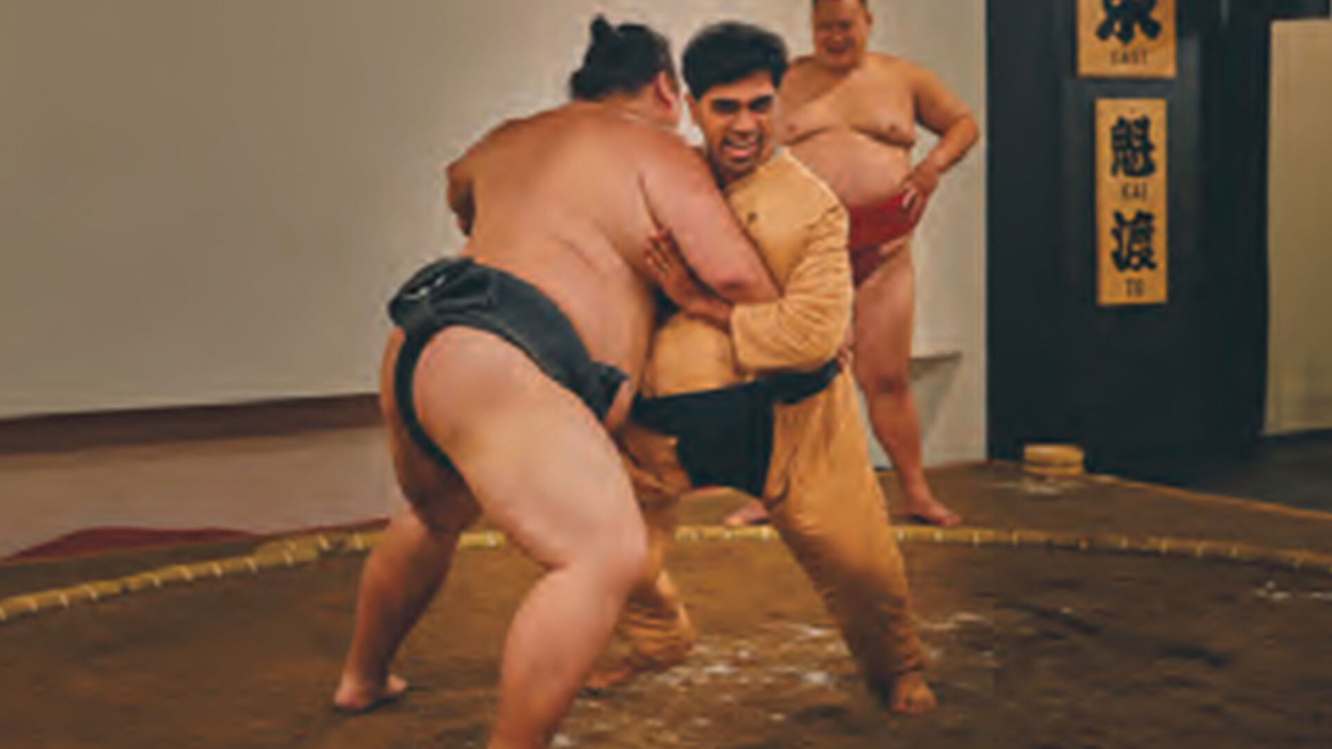 『東京相撲祭』：チャレンジ相撲の様子