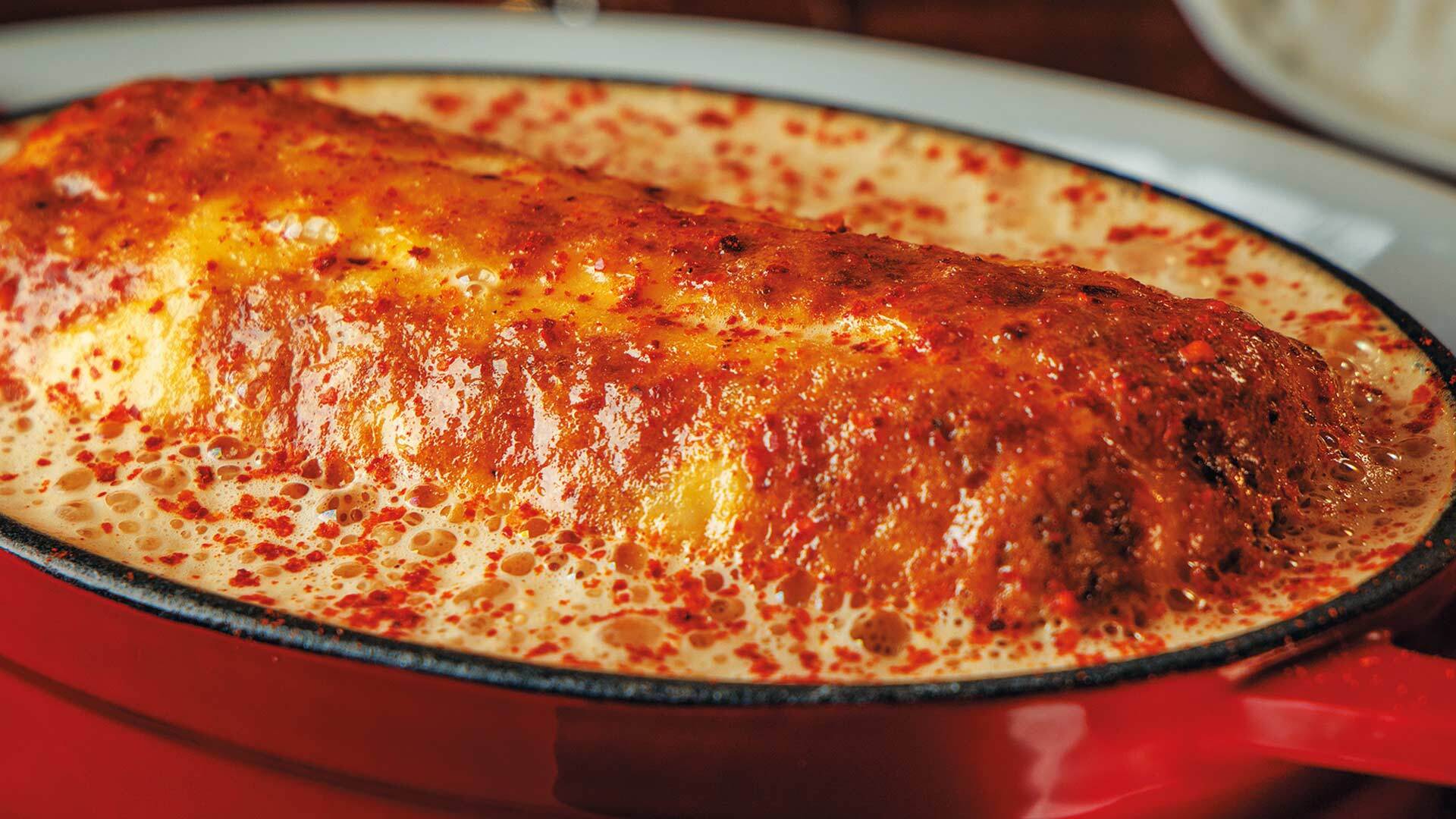 『ラミティエ』：「帆立とエビ、イトヨリのクネル アメリケーヌソース」￥3,000