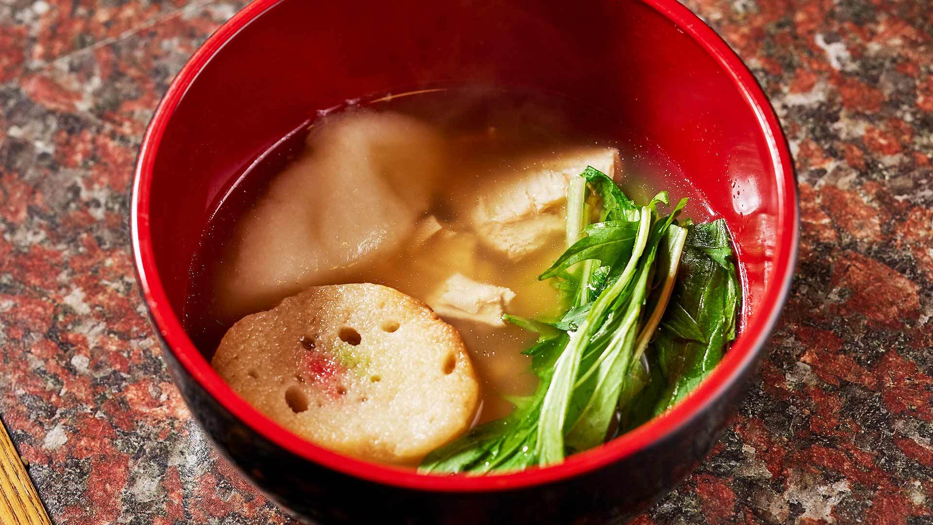 『鳥しづ』：「鷄雑煮」￥580