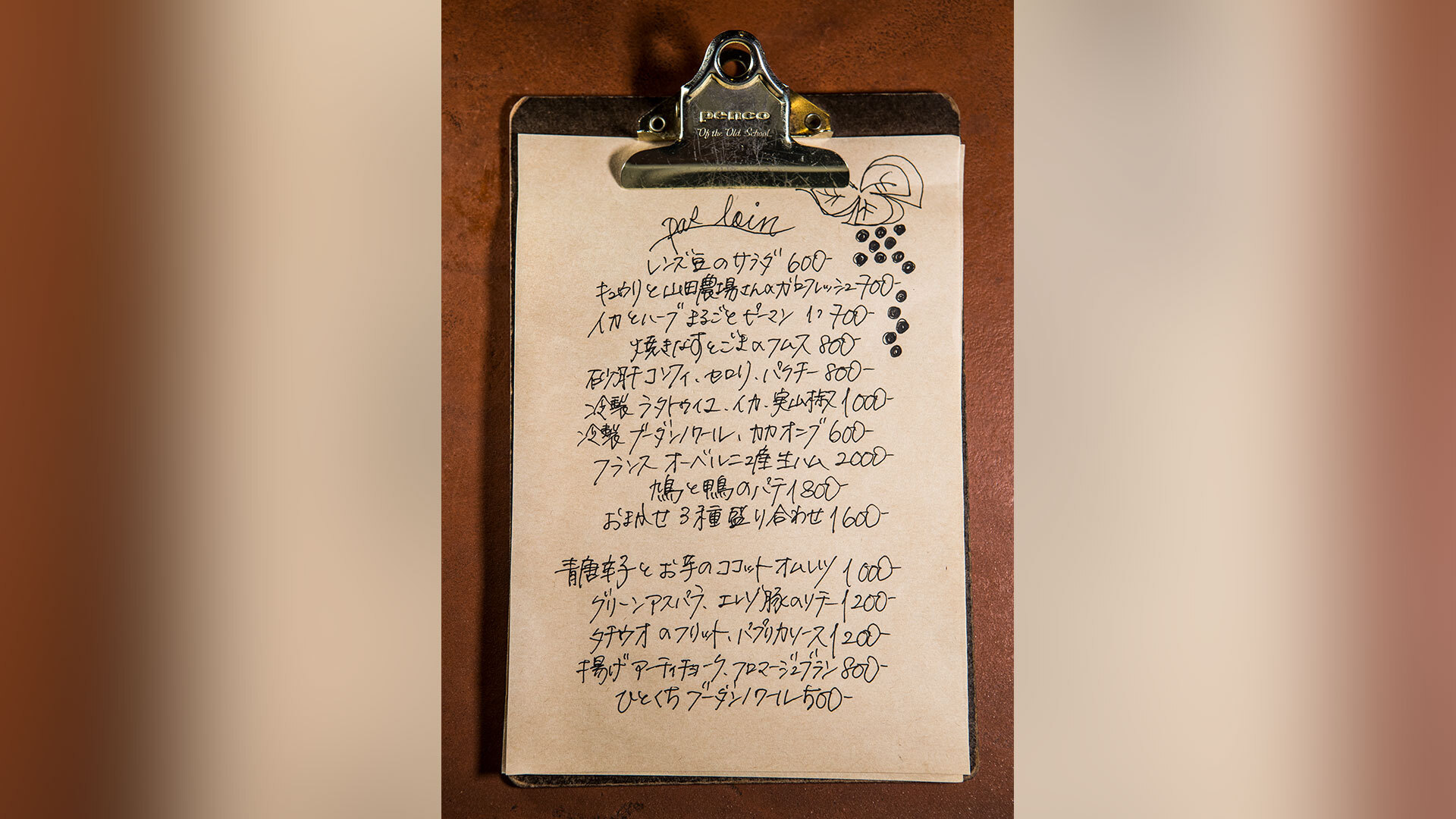 『パ・ロワン（pas loin）』：日替わりメニュー