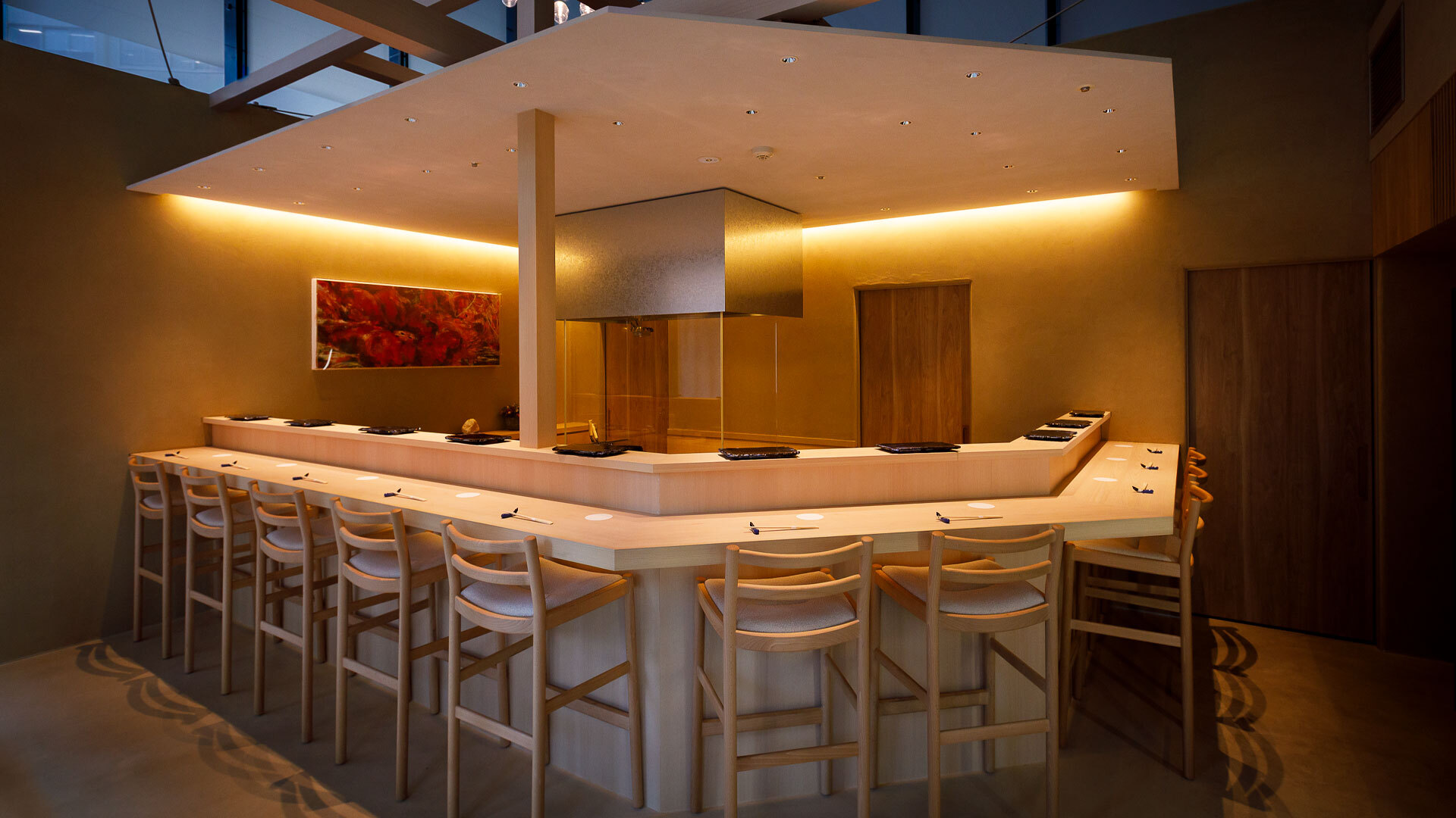 『すしなす』：店内