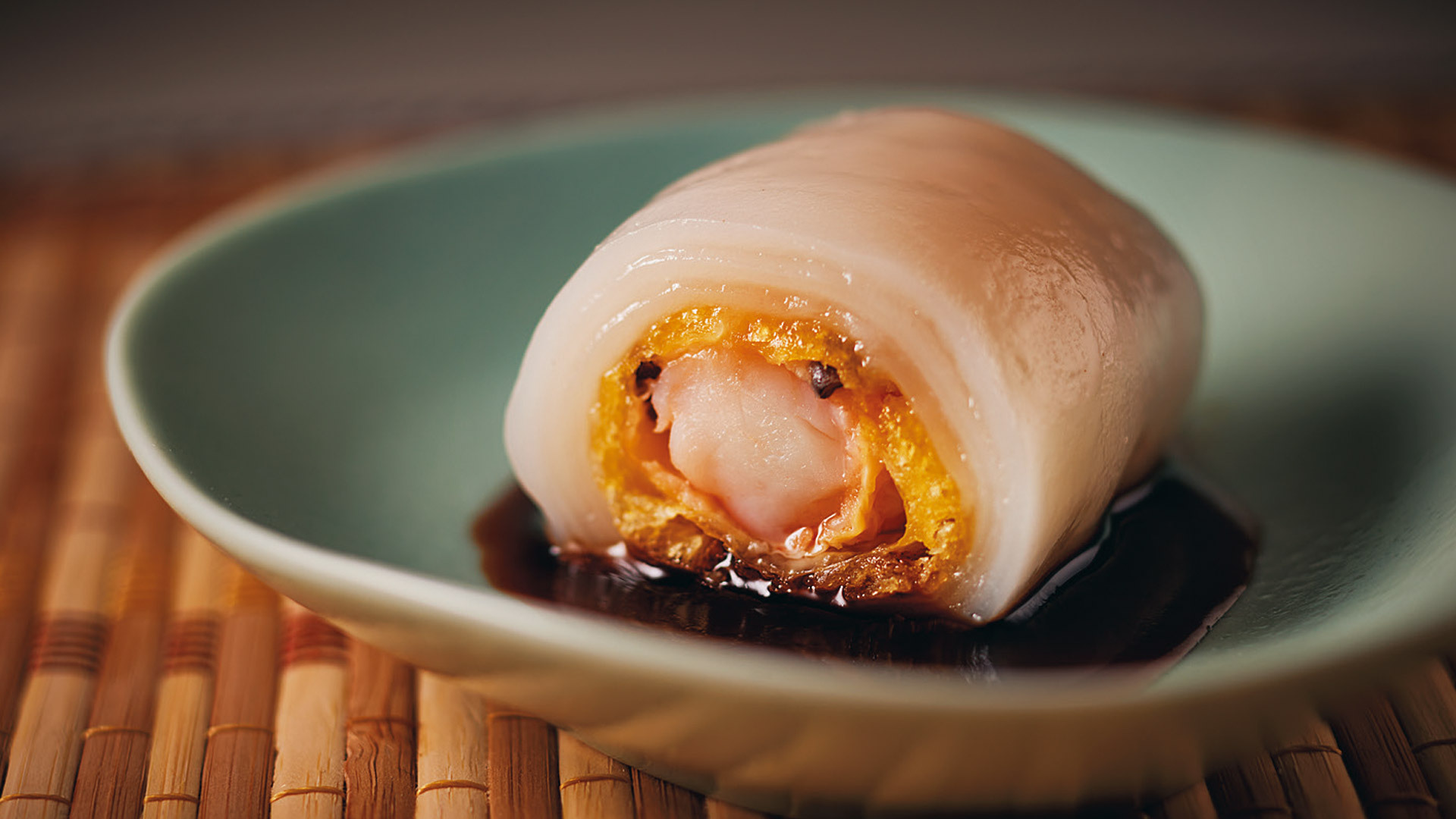 『瞎虎餐廳 BLINDTIGER DIMSUM』：スペシャリテ「脆蝦腸粉（揚げ湯葉と海老の腸粉）」