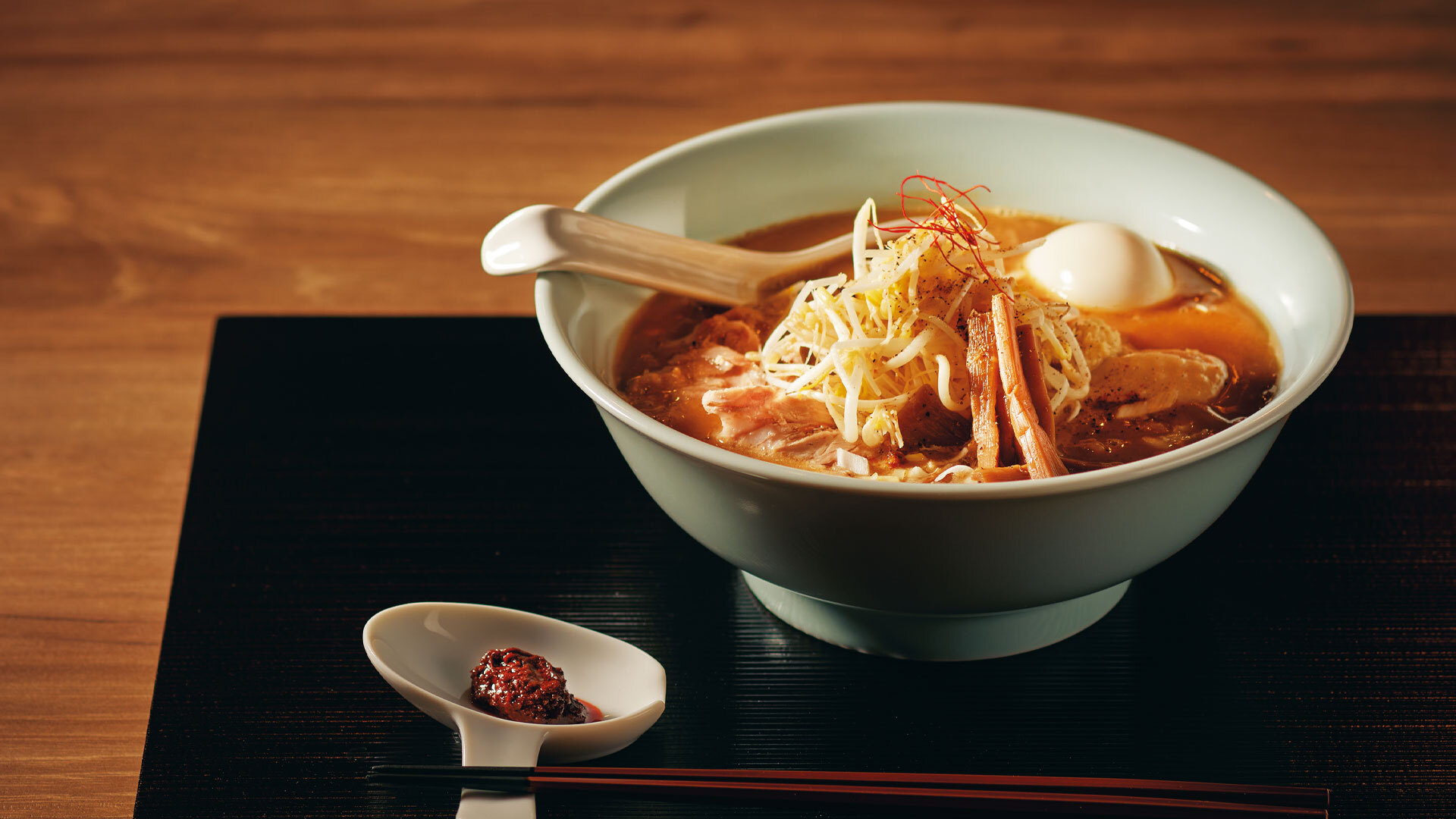 『鶏出汁と麺 存在意義』：「鶏白湯味噌ラーメン」￥2,200