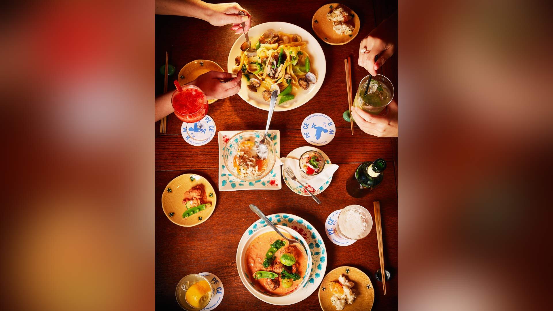 『BAR 希望』：料理の一例