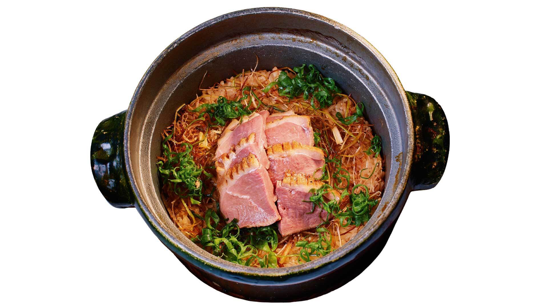 『赤坂 金舌』：雪プランより「鴨と九条ねぎの土鍋ご飯」