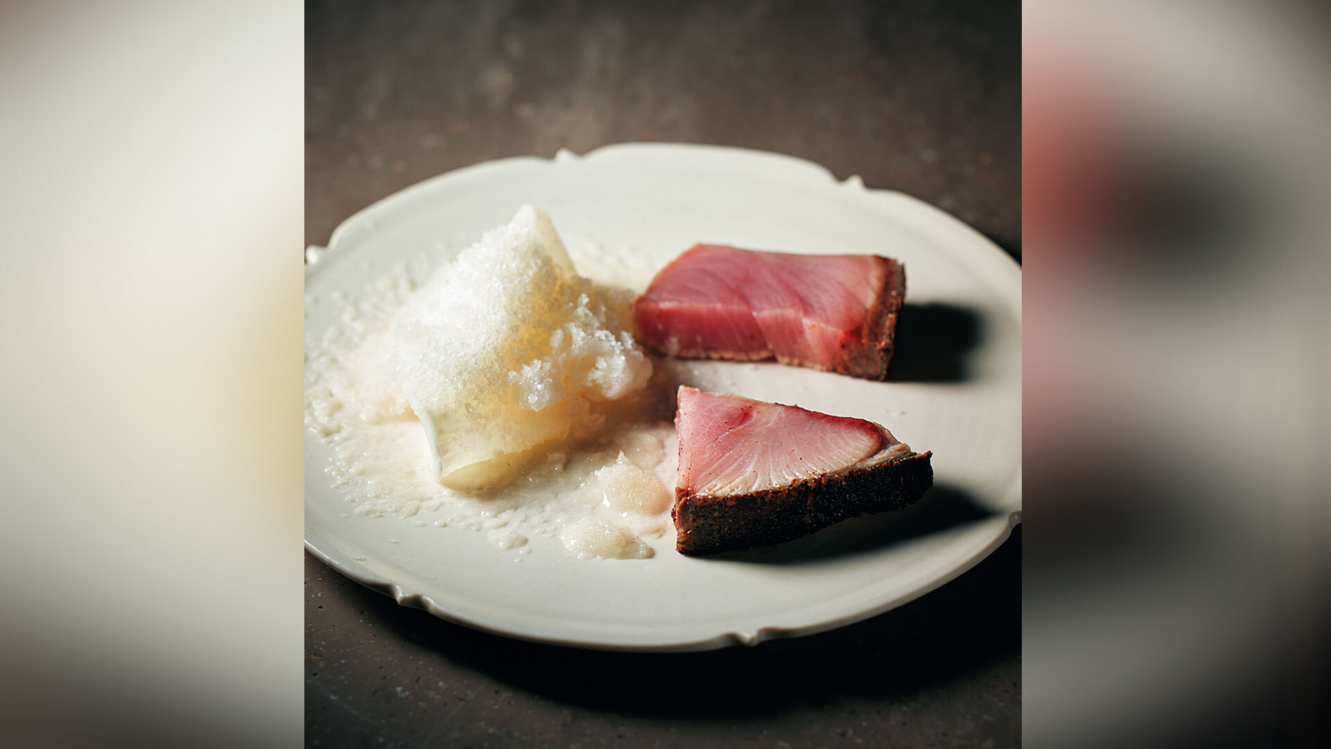 『イル ポーベロ ディアヴォロ』：スペシャリテの「ぶり大根」（￥22,000のコースより一例）