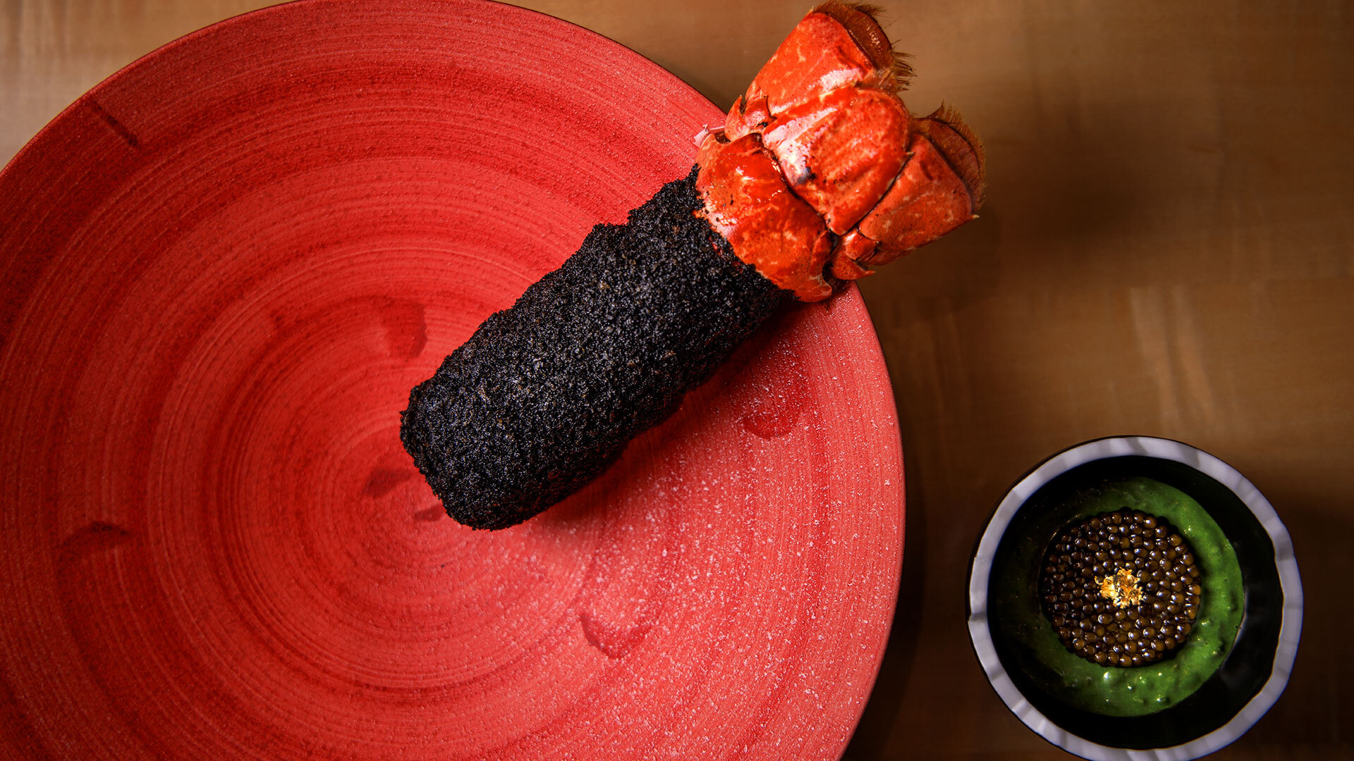 『ESPRIT C. KEI GINZA』：「オマールブルー海老フライ」ハーフ￥12,000 フル￥23,000 ※オマールの頭でとったビスクスープとサラダ付